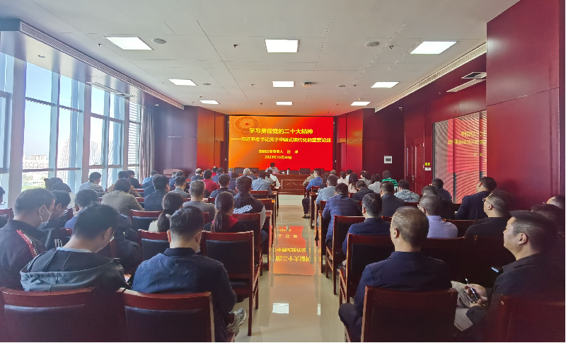 紧跟核心强忠诚 在深学细悟中坚定信仰信念 ——华体会官方端网站登录入口-华体会(中国)
负责人汪洋同志为全体党员讲授主题教育专题党课